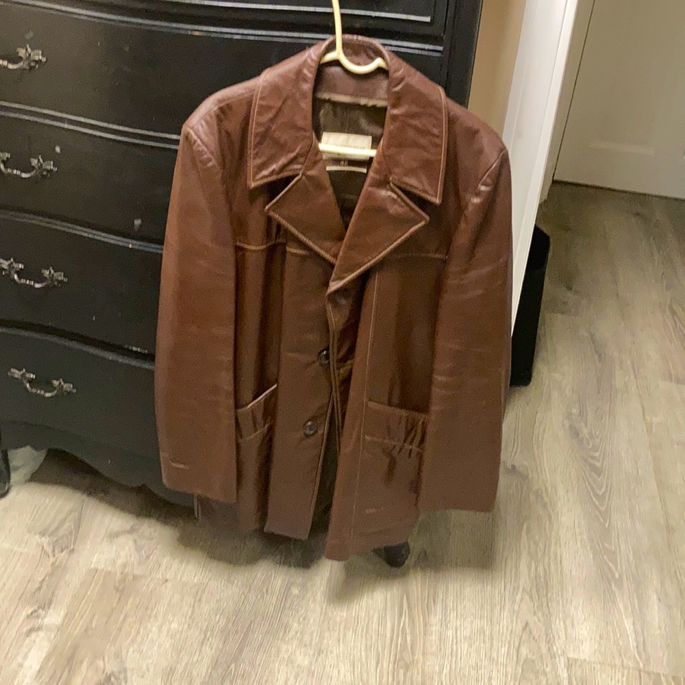 Classic Leather Brown Jacket